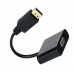 Cablu convertor Displayport (DP) tata aurit la VGA mama, negru, fara sunet